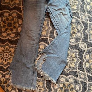 Free People distressed flare jeans